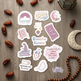 Decorative Ramadan Mubarak stickers ideal for decorating cards, gifts, journals, and party favors.