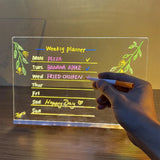 LED Light-Up Acrylic Memo Writing Board