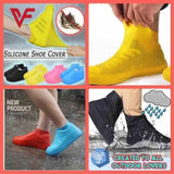 Reusable silicone shoe covers offering non-slip, waterproof protection from rain, mud, and dirt.