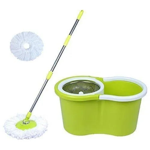 360-degree microfiber cleaning mop designed for dust removal, wiping, and floor maintenance.