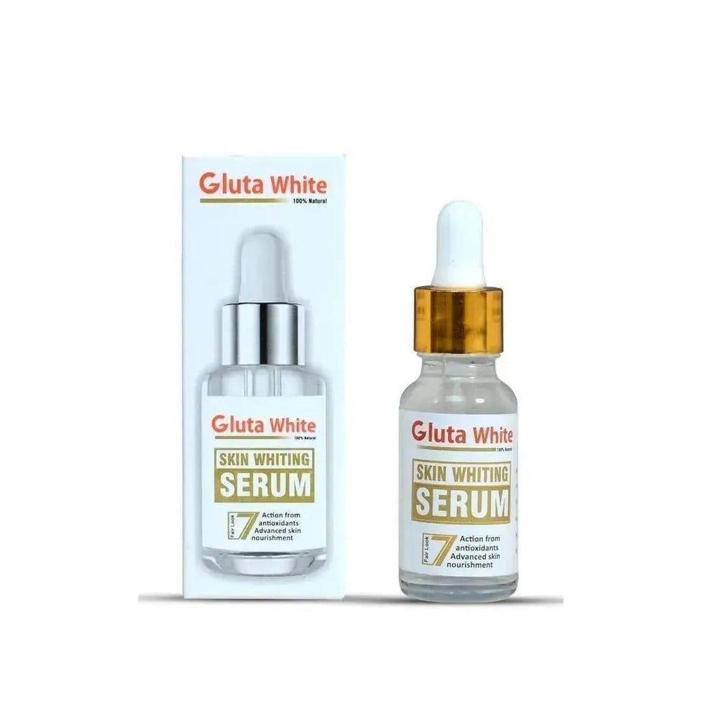 Gluta White skin whitening serum with dropper