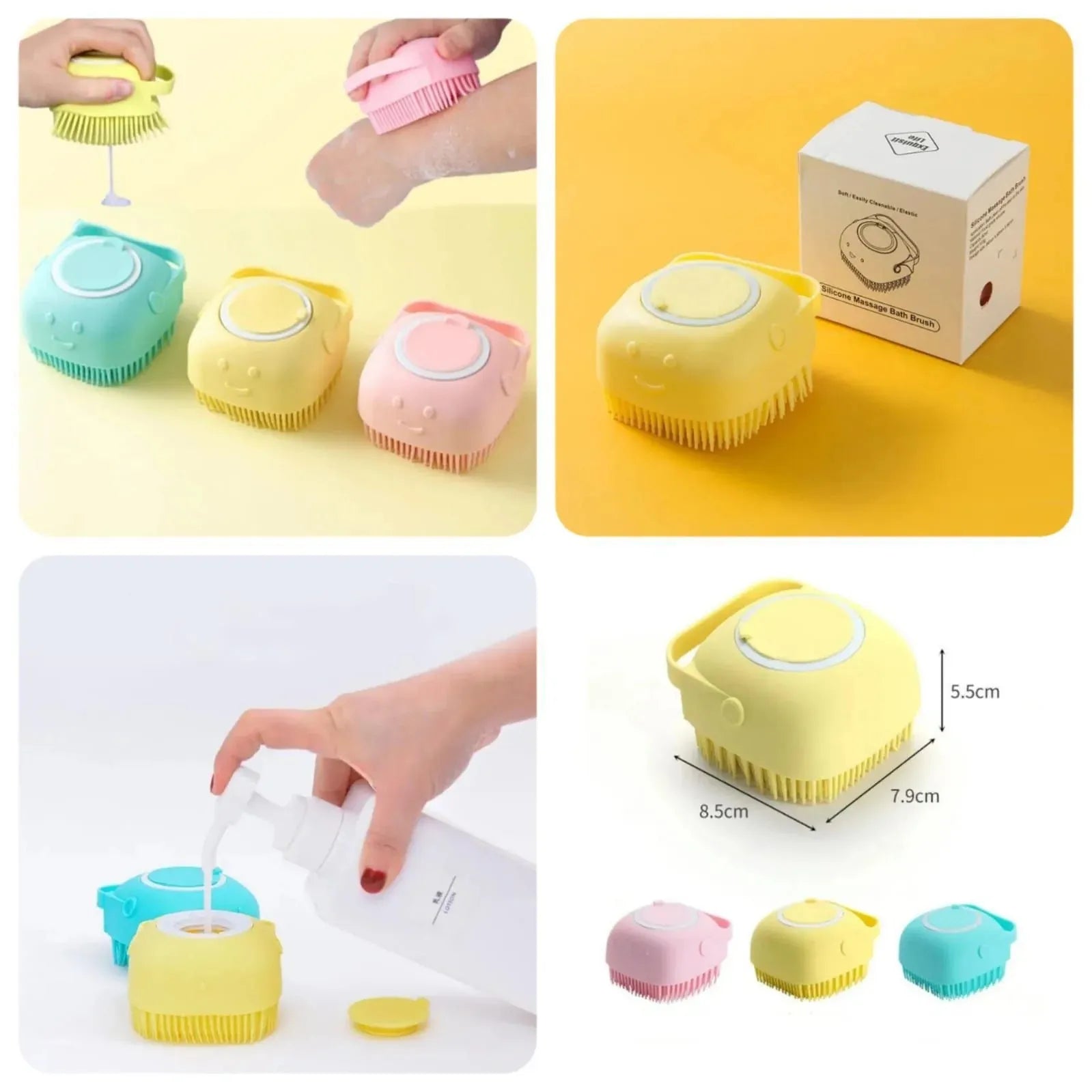 Silicone Bath Massage Soft Brush