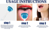 Soft bristle silicone tongue cleaner designed to remove tongue coating and improve oral freshness.