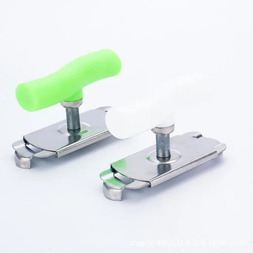 Stainless steel multi-function bottle opener for opening bottles, cans, and beverage caps with ease.
