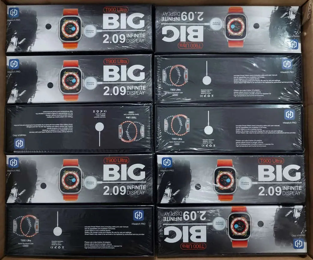 Multiple boxes of a product labeled 'BIG' arranged in a grid.
