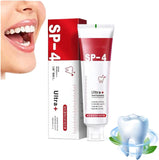 SP-4 toothpaste with packaging and dental