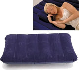 Travel combo featuring an inflatable pillow and toothbrush holder for comfort and convenience on the go.