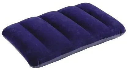 Portable travel combo with an inflatable pillow and toothbrush holder for trips and vacations.