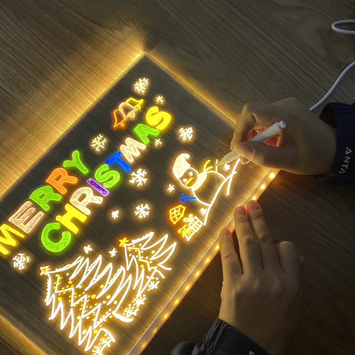 LED Light-Up Acrylic Memo Writing Board