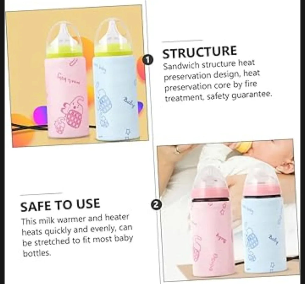 USB-powered baby bottle warmer featuring a portable design for travel and everyday use.