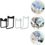 Metal water bottle stand with a dispensing nozzle for easy access to drinking water.
