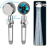 Water-saving pressurized shower head designed for efficient water flow and improved shower performance.