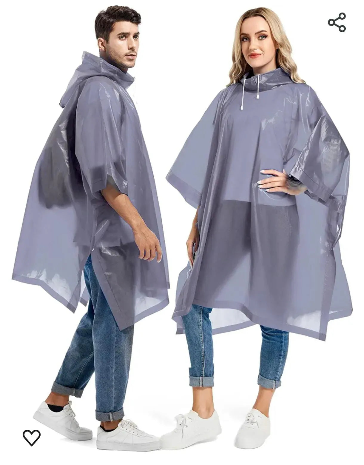 Waterproof reusable rain poncho with durable construction for hiking, travel, and emergency use.