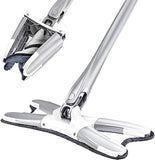 X-type flat squeeze mop with a hand-free wringing mechanism for efficient floor maintenance.
